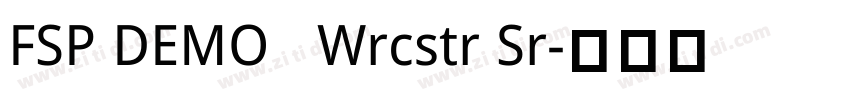 FSP DEMO   Wrcstr Sr字体转换